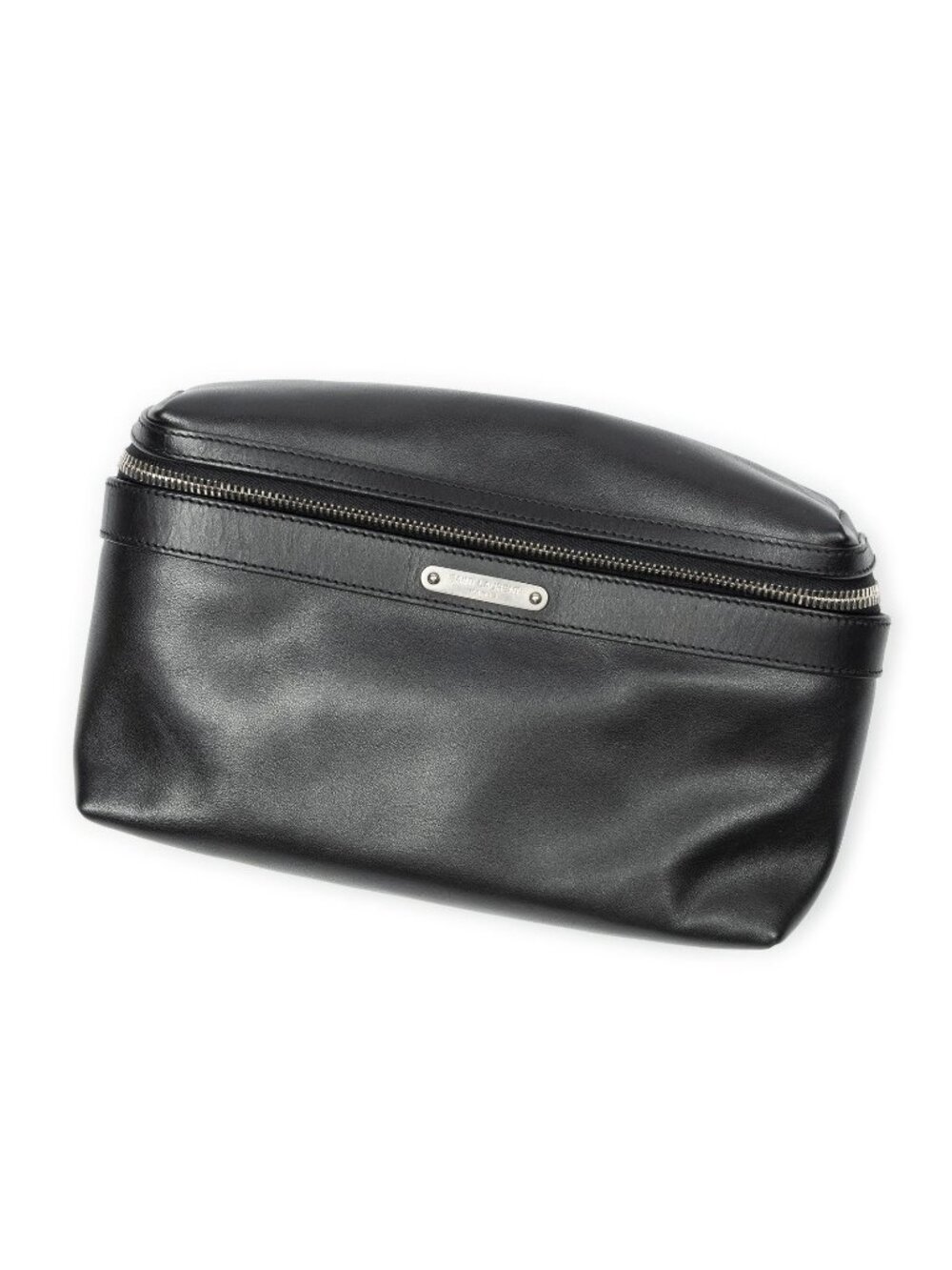 Saint Laurent City Belt Bag Black Calfskin Leather